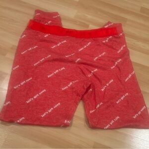 PINK Pajama‎ Bottoms -Red “ lets get cozy”